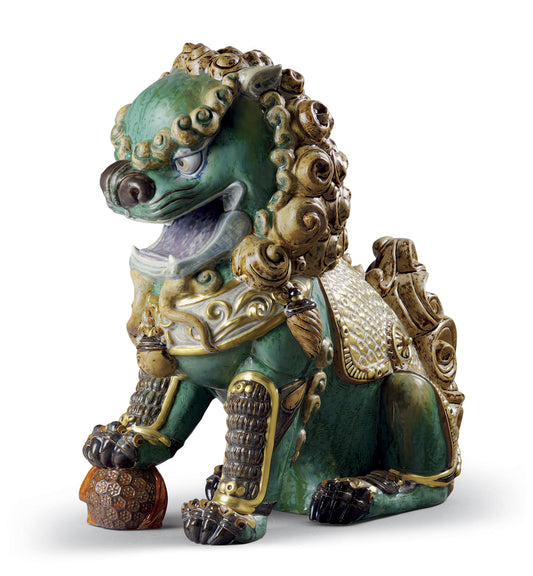 Oriental Lion (Green) by Lladró