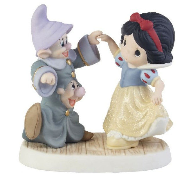 Disney Snow White and The Seven Dwarfs Dance Your Cares Away Figurine by Precious Moments
