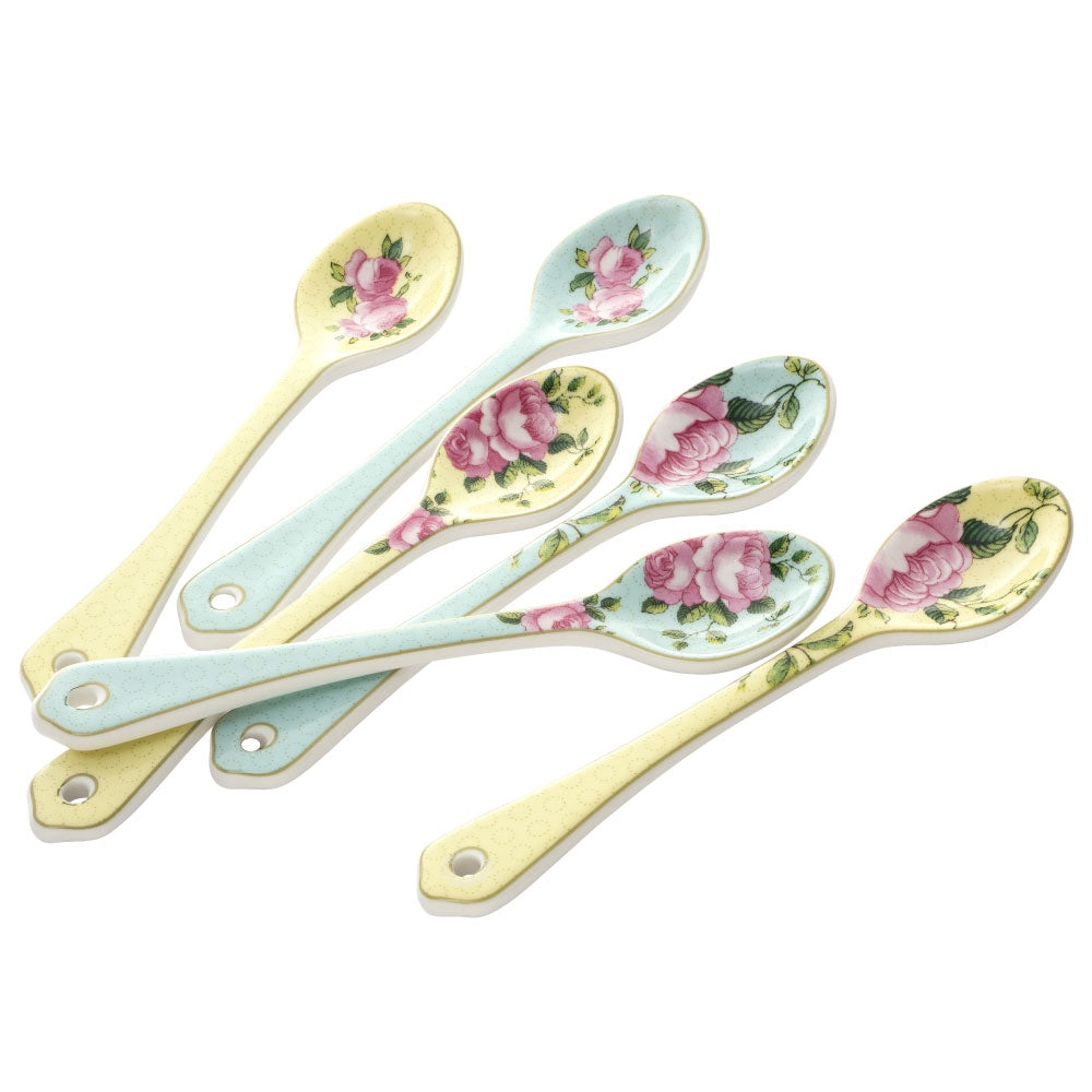 Aynsley Aynsley Archive Rose Ceramic Teaspoons