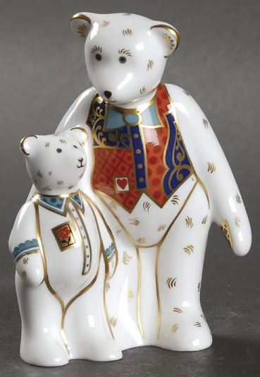 3 1/2" Daddy and George (Miniature Bear Collection) by Royal Crown Derby