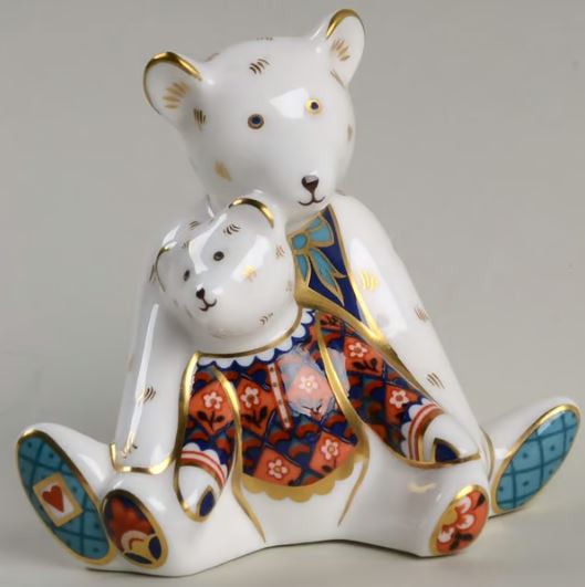2 3/4" Mummy and Charlotte (Miniature Bear Collection) by Royal Crown Derby