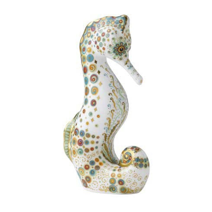 6 1/4" Seahorse Spot Paperweight by Royal Crown Derby