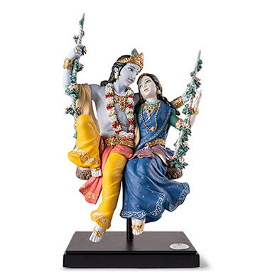 Radha Krishna On A Swing by Lladró