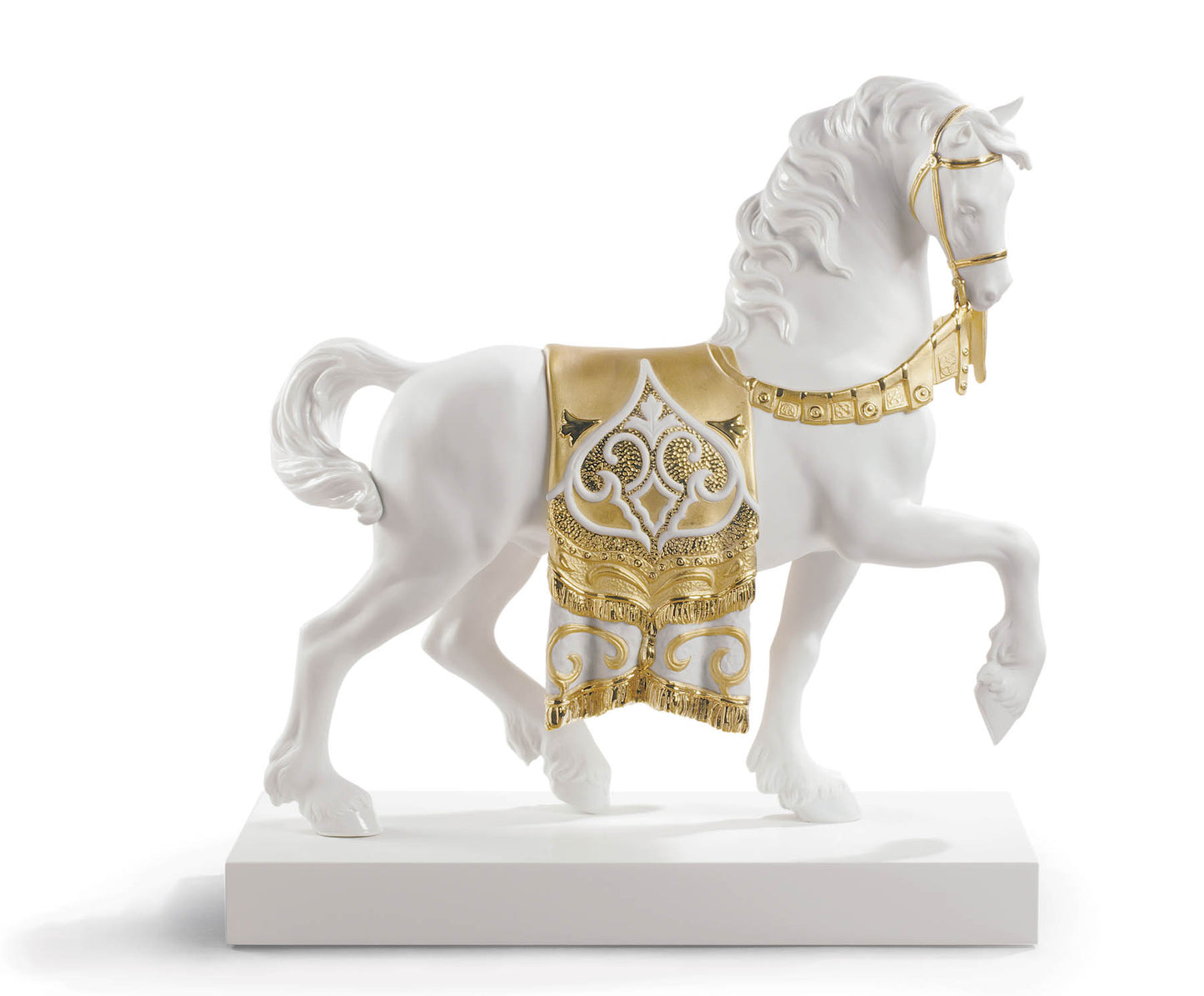 A Regal Steed (Re-Deco Golden) by Lladró