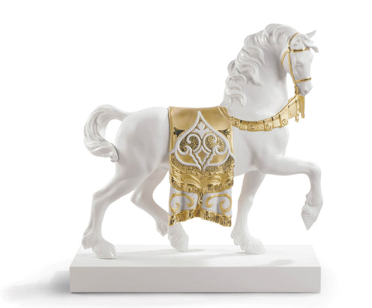 A Regal Steed (Re-Deco Golden) by Lladró