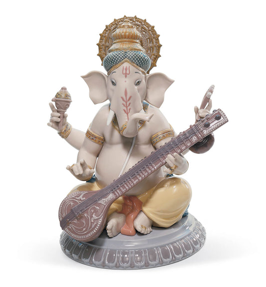 Veena Ganesha by Lladró