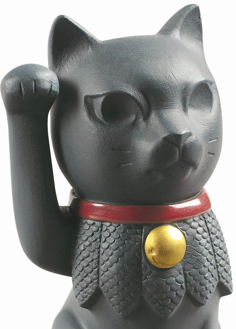 Maneki Neko (Black) by Lladró