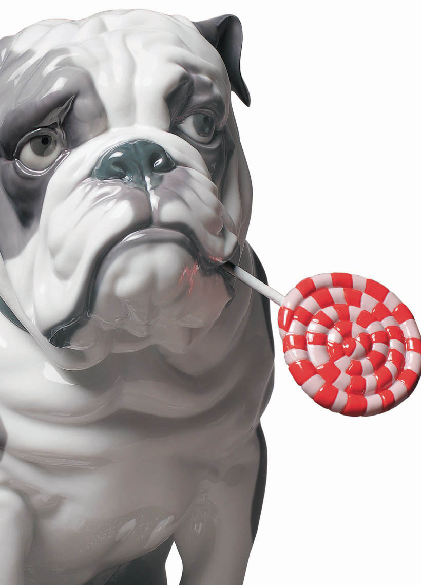 Bulldog With Lollipop by Lladró