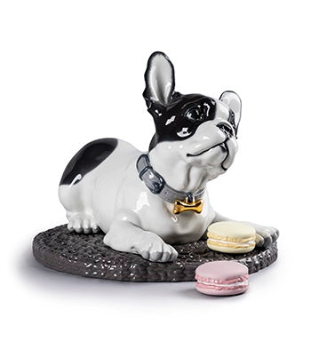 French Bulldog With Macarons by Lladró