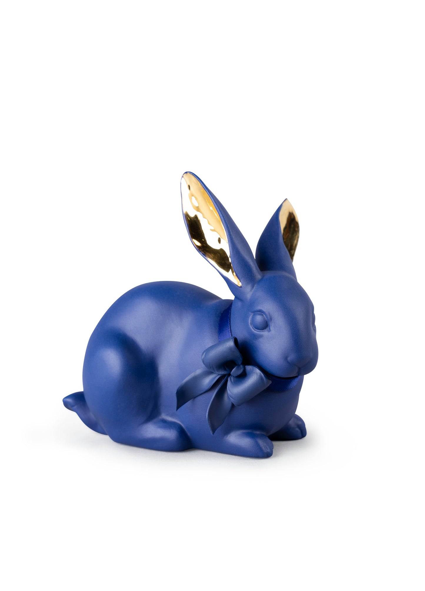 Attentive Bunny (Blue-Gold) by Lladró