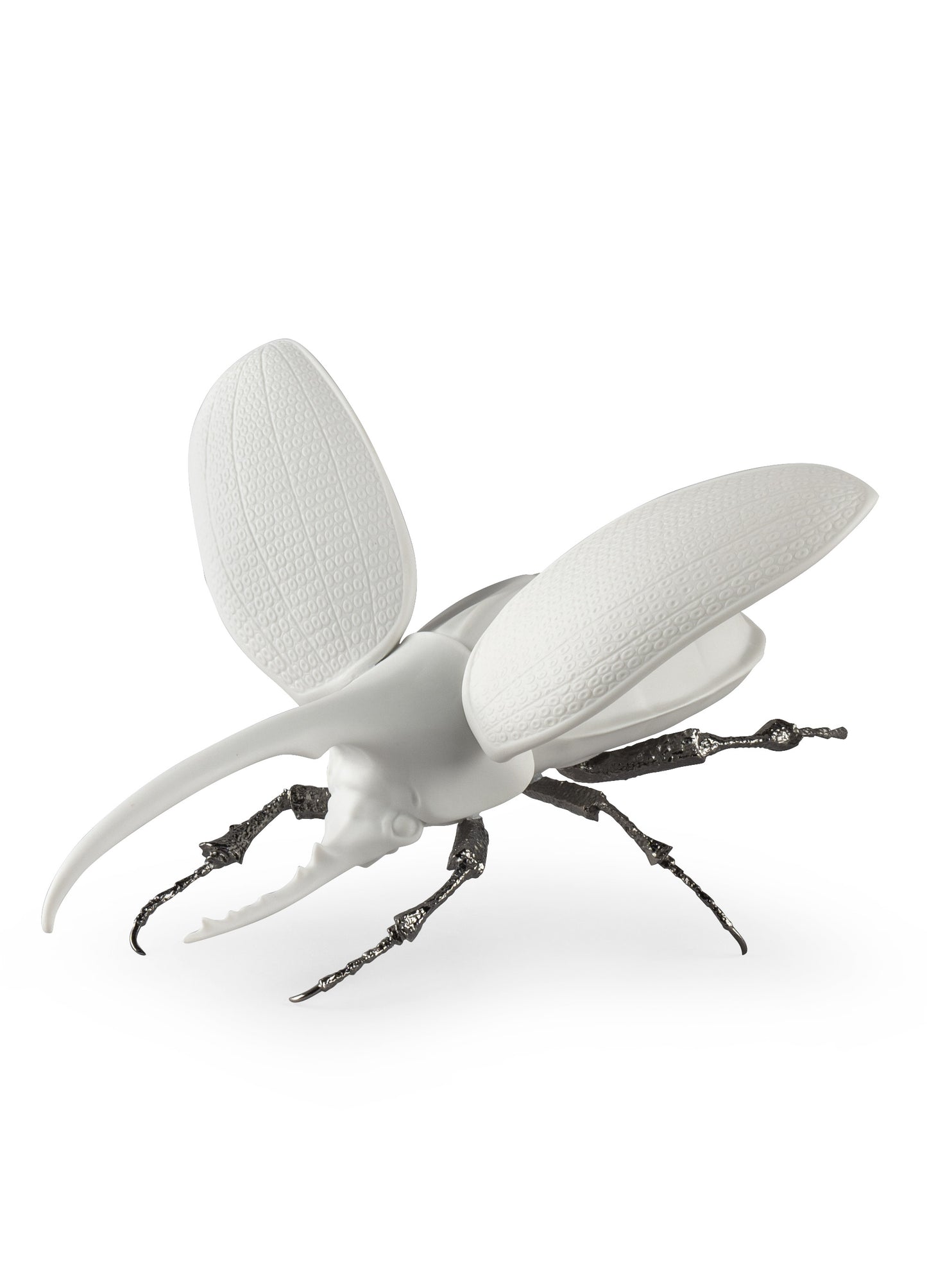 Hercules Beetle (Matte White) by Lladró