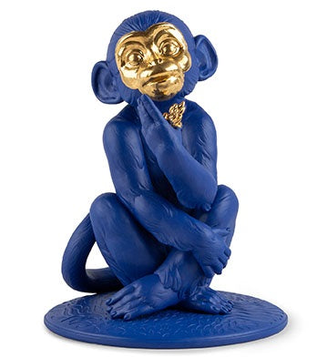 Little Monkey (Blue-Gold) by Lladró