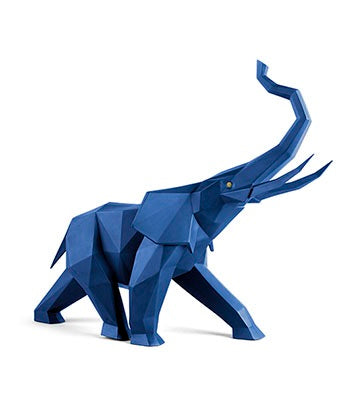 Elephant (Blue) by Lladró