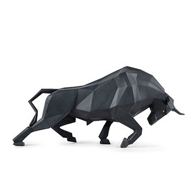 Bull (Matte Black) by Lladró