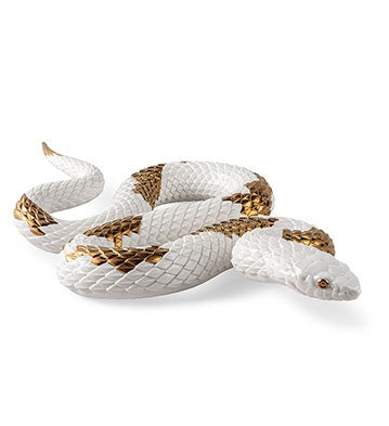 Snake (White-Copper) by Lladró