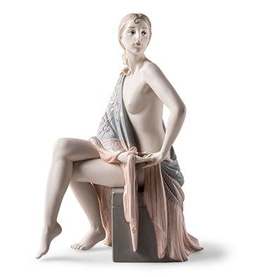 Nude With Shawl (Metallic) by Lladró