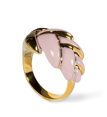 Heliconia Metal Ring (Pink) by Lladró