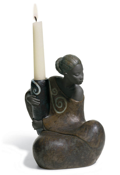 Woman With Jar Candleh.-Pulse Of Africa by Lladró