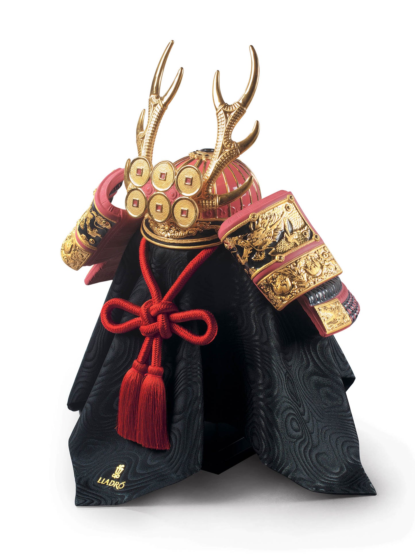 Samurai Helmet (Red) by Lladró