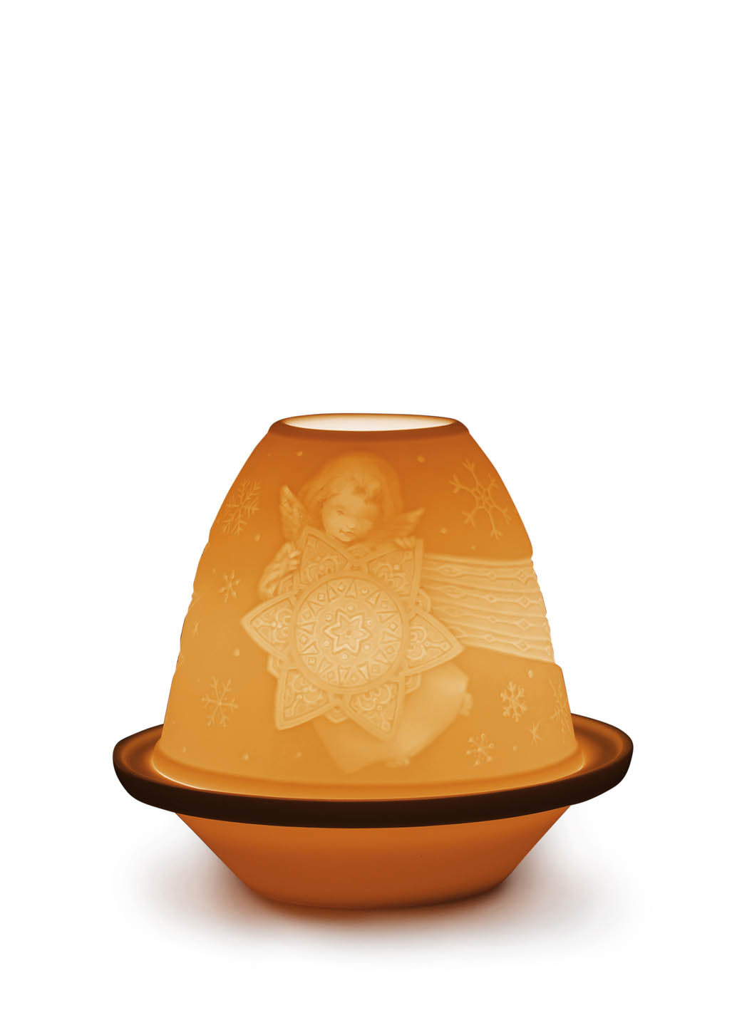 Lithophane Votive Light -Angel With Star by Lladró