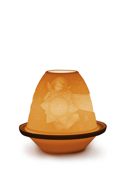 Lithophane Votive Light -Angel With Star by Lladró