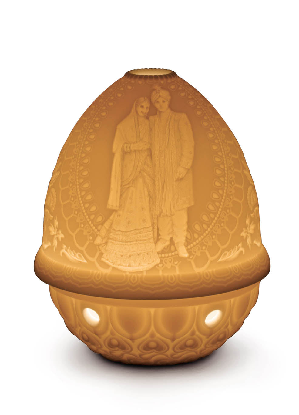 Lithophane Votive Light- Indian Wedding by Lladró