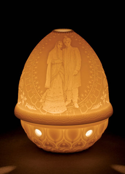 Lithophane Votive Light- Indian Wedding by Lladró