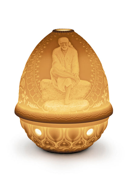 Lithophane Votive Light- Sai Baba by Lladró