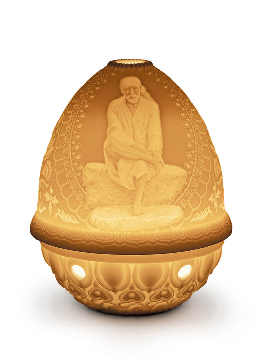 Lithophane Votive Light- Sai Baba by Lladró