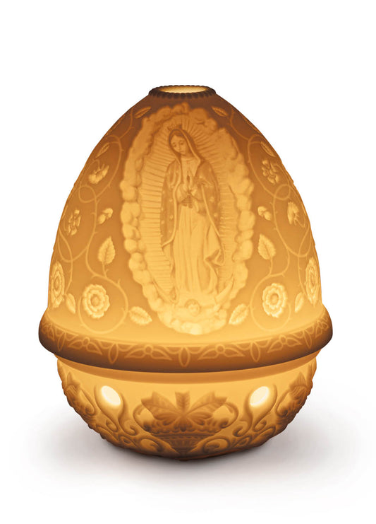 Lithophane Votive Light- Our Lady Of Guadalupe by Lladró