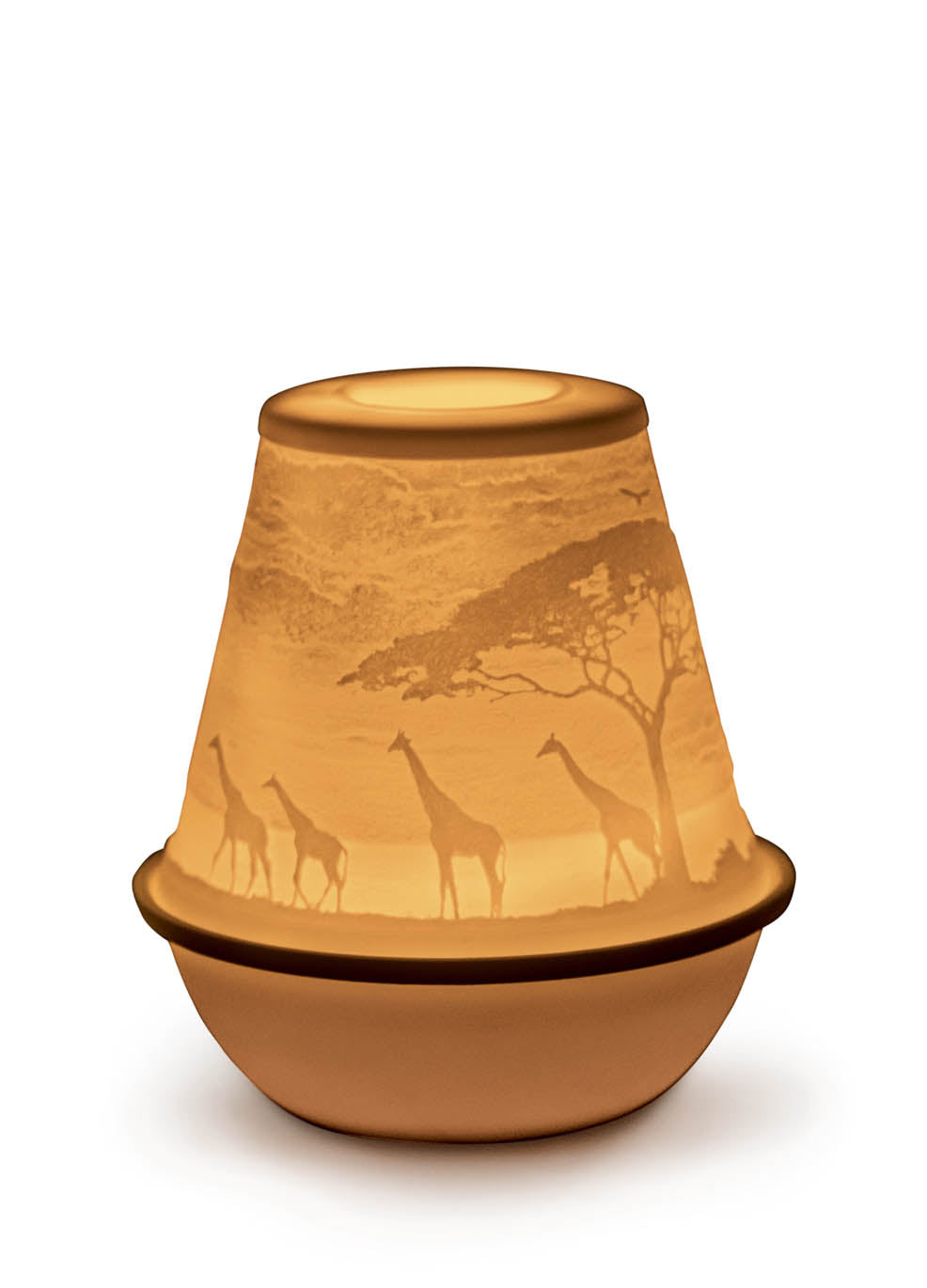 Lithophane Votive Light-African Savannah by Lladró