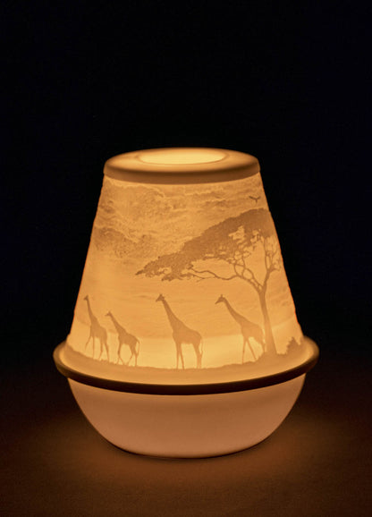 Lithophane Votive Light-African Savannah by Lladró