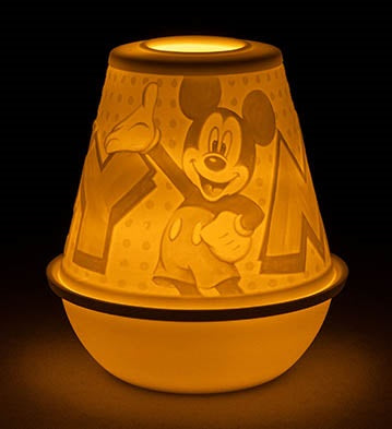 Lithophane Votive Light-Mickey Mouse by Lladró