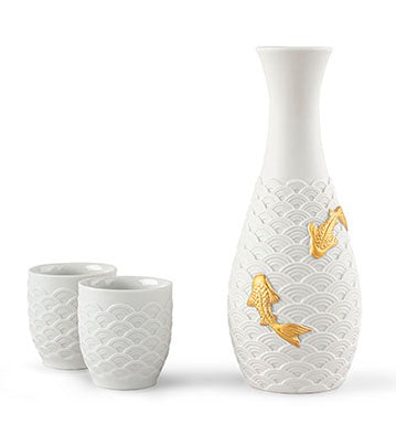 Koi Sake Set by Lladró