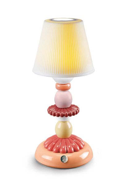 Lotus Firefly Lamp (Coral) by Lladró