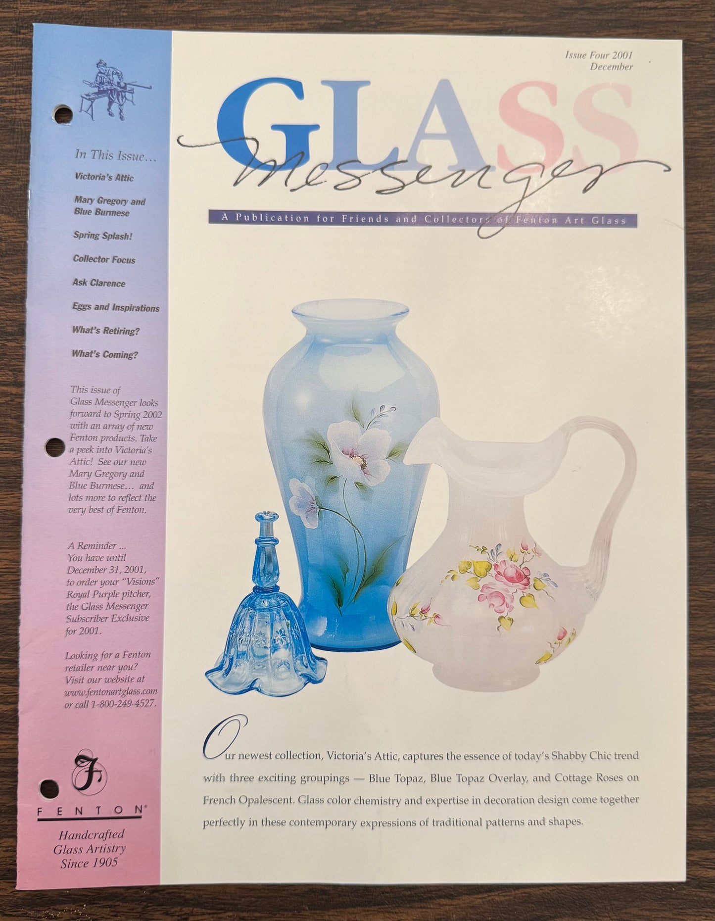 Glass Messenger Magazine by Fenton Art Glass