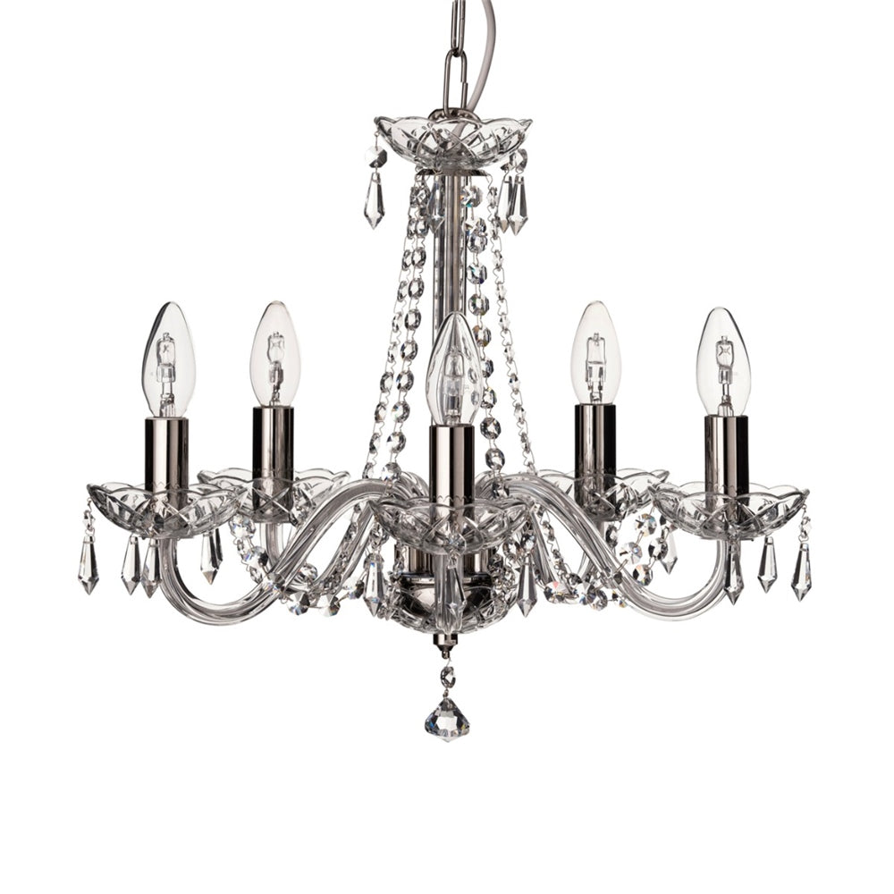 Galway Crystal Cashel 5 Arm Chandelier