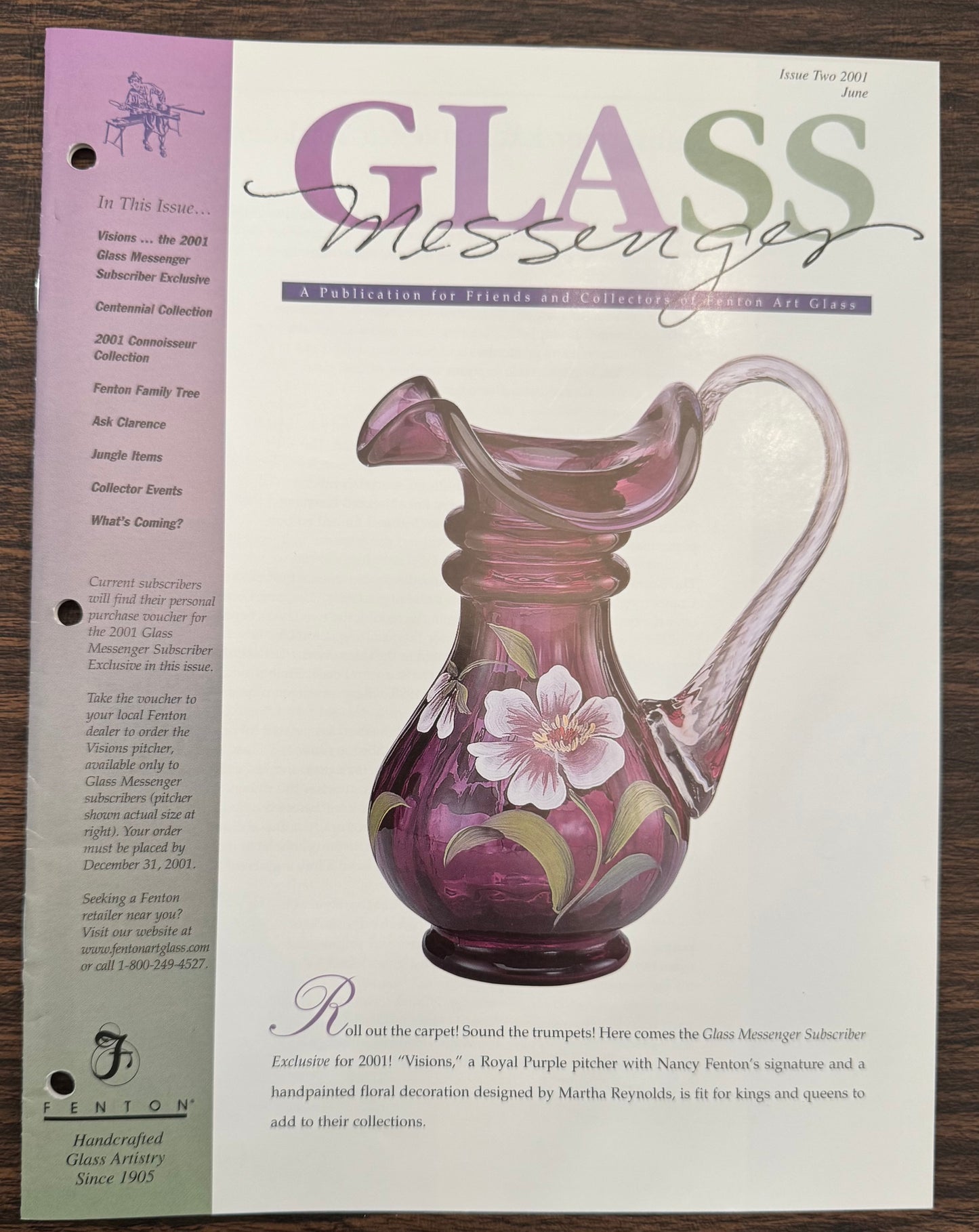 Glass Messenger Magazine by Fenton Art Glass