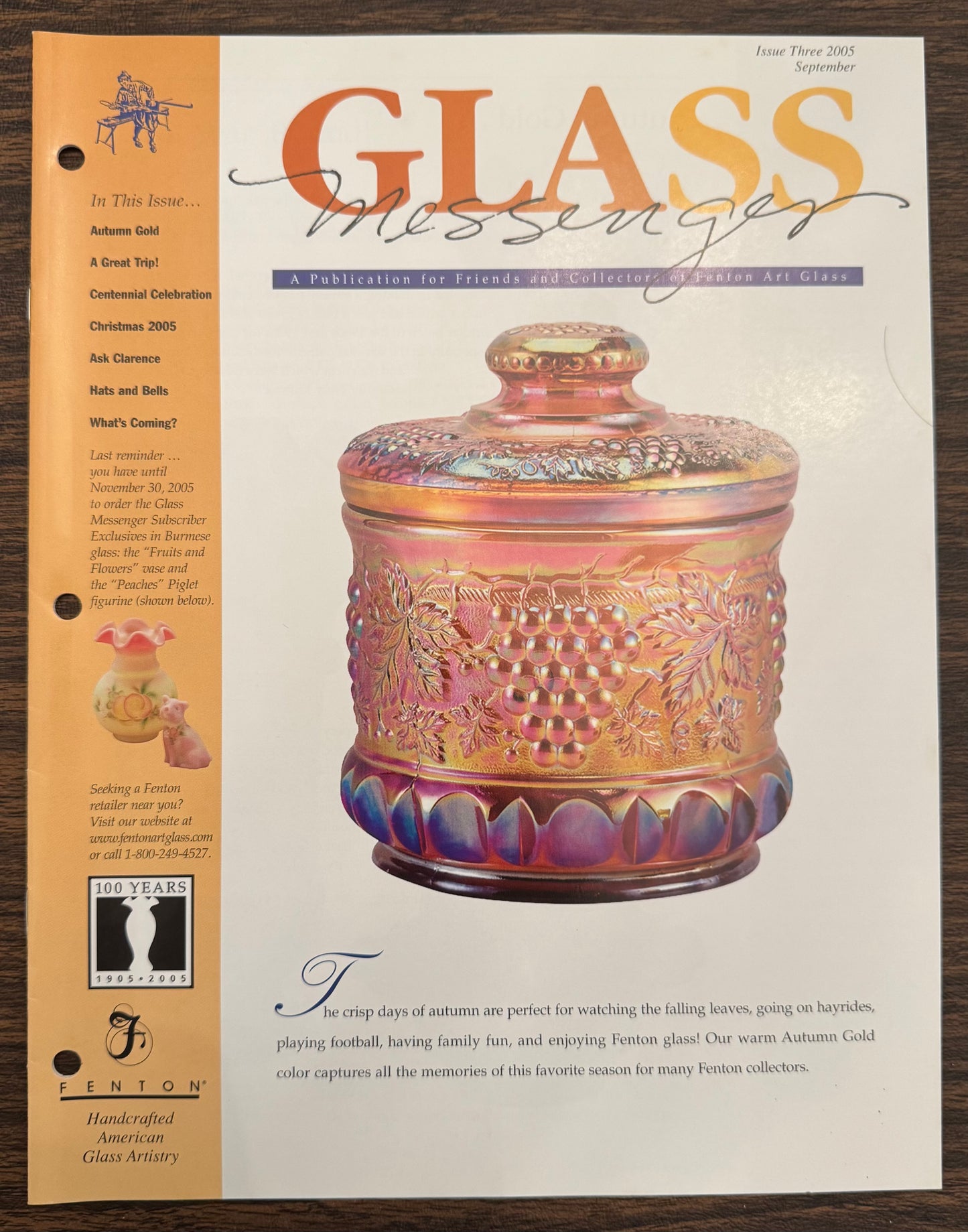 Glass Messenger Magazine by Fenton Art Glass