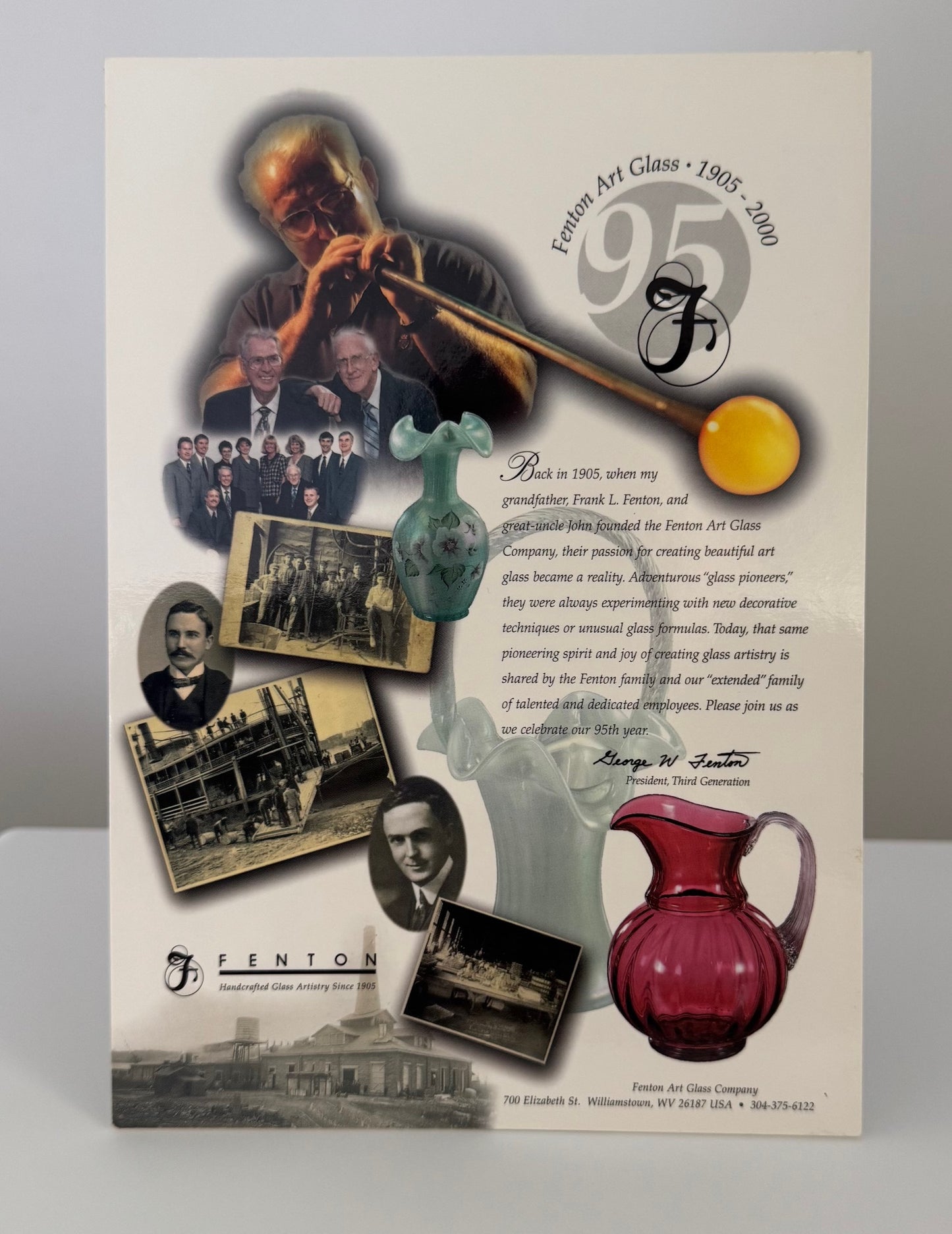 Advertising Signs by Fenton Art Glass