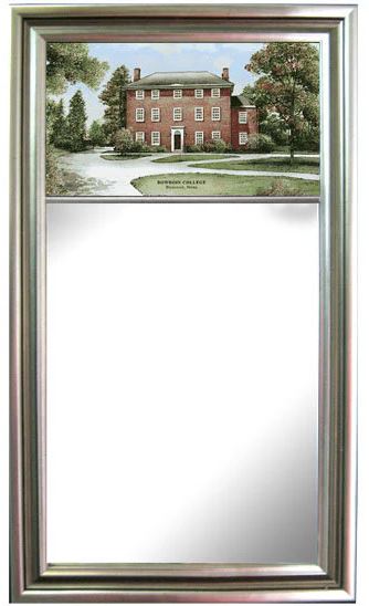 15" x 26" Collegiate Mirror with Silver Frame