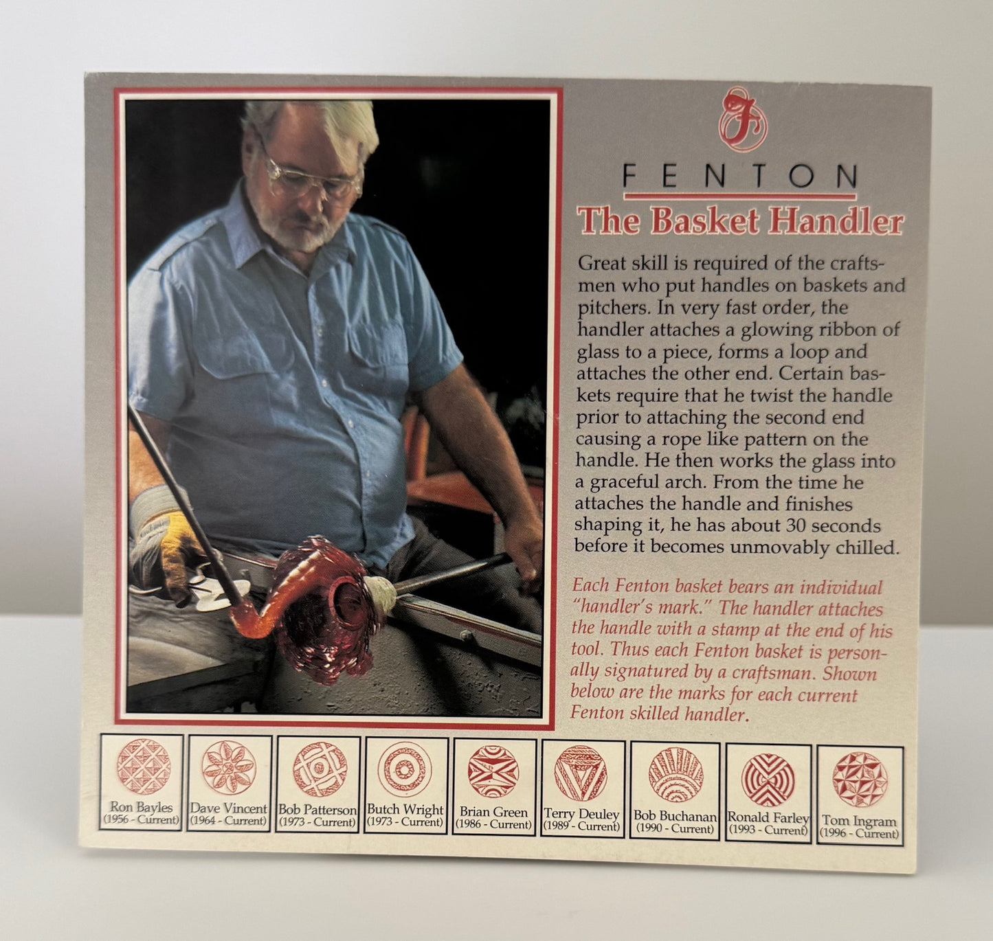 Advertising Signs by Fenton Art Glass