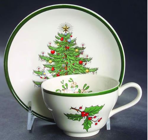 Christmas Tree (Wide Green Band) by Cuthbertson China