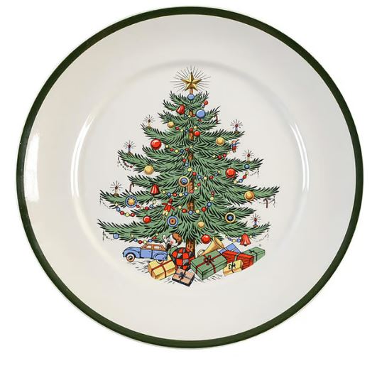 Christmas Tree (Wide Green Band) by Cuthbertson China