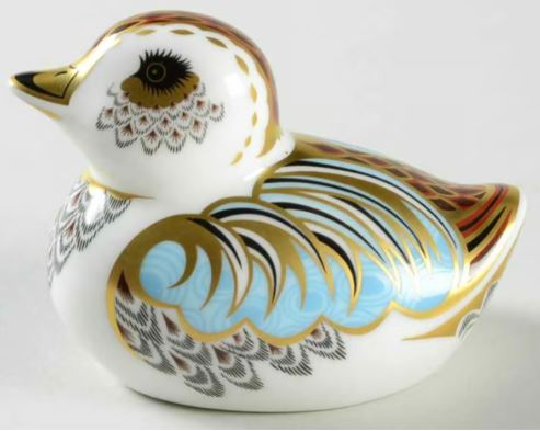 2 1/4" Duckling Paperweight (2010 Collectors Guild Piece) by Royal Crown Derby