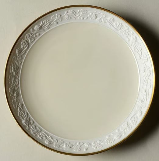 Ariana (Embossed, Gold Trim, Coupe) by Flintridge China