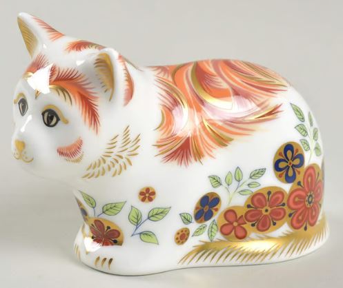 2 3/8"  Spice Kitten Paperweight (2011 Collectors Guild Piece) by Royal Crown Derby