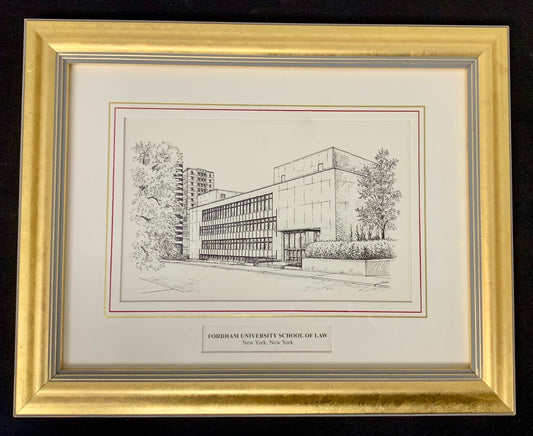 Fordham University School of Law Pen and Ink Picture