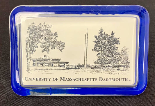 University of Massachusetts  Pen and Ink Dartmouth Glass Paperweight